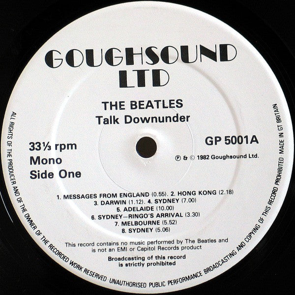 The Beatles ~ Talk Downunder (Vinyl) - Djungel & Jazz