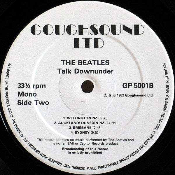 The Beatles ~ Talk Downunder (Vinyl) - Djungel & Jazz