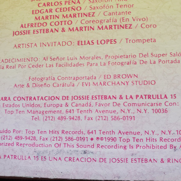 Jossie Esteban Y La Patrulla 15 : En Acciòn! (LP, Album)
