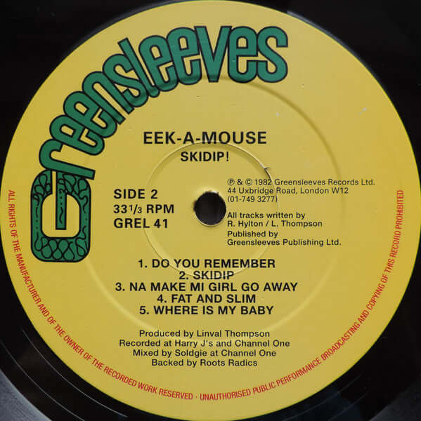 Eek-A-Mouse ~ Skidip! (Vinyl) - Djungel & Jazz