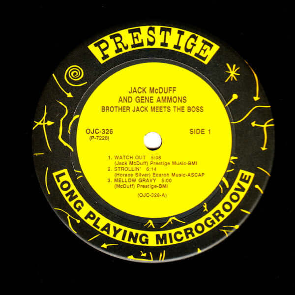 Brother Jack McDuff And Gene Ammons : Brother Jack Meets The Boss (LP, Album, RE, RM)