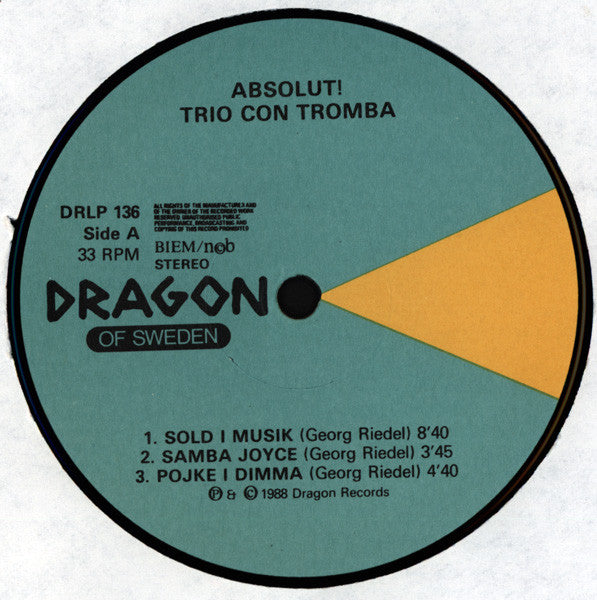 Trio Con Tromba : Absolut! (LP, Album)
