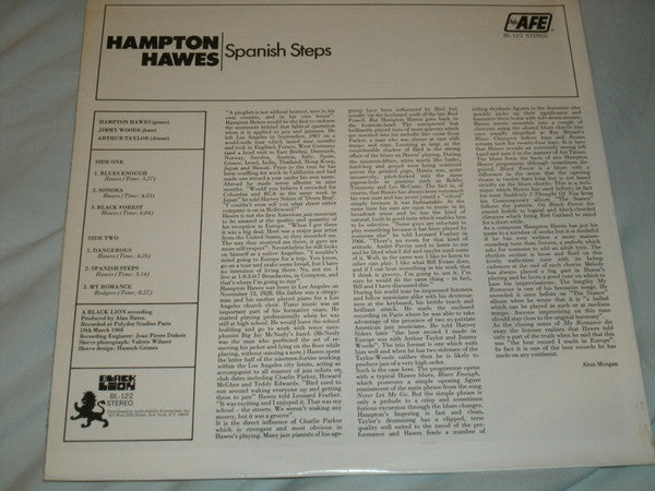 Hampton Hawes ~ Spanish Steps (Vinyl) - Djungel & Jazz