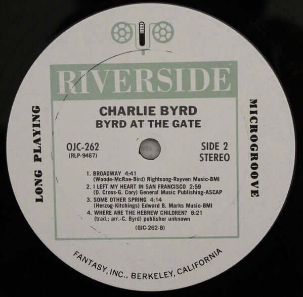 Charlie Byrd Trio : Byrd At The Gate (LP, Album, RE)