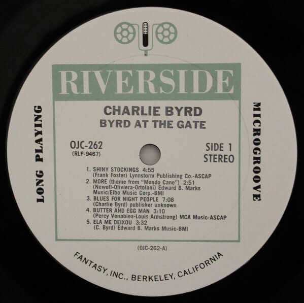 Charlie Byrd Trio : Byrd At The Gate (LP, Album, RE)