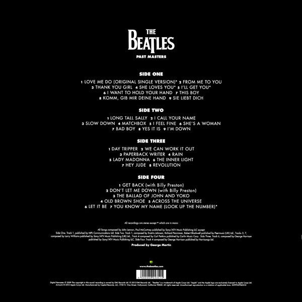 The Beatles ~ Past Masters (Vinyl) - Djungel & Jazz