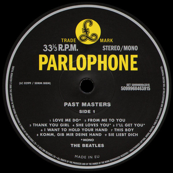 The Beatles ~ Past Masters (Vinyl) - Djungel & Jazz