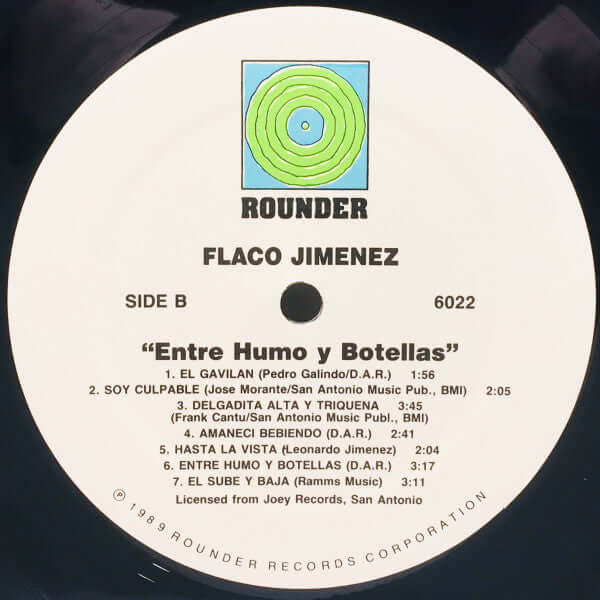 Flaco Jimenez : Entre Humo Y Botellas (LP, Comp)