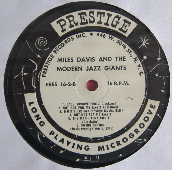Miles Davis : Miles Davis And The Modern Jazz Giants (LP, Comp)