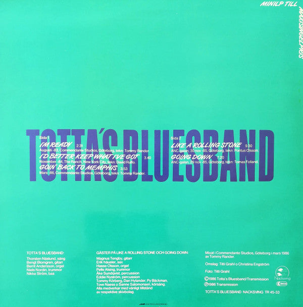 Totta's Bluesband : Totta's Bluesband (12", MiniAlbum)
