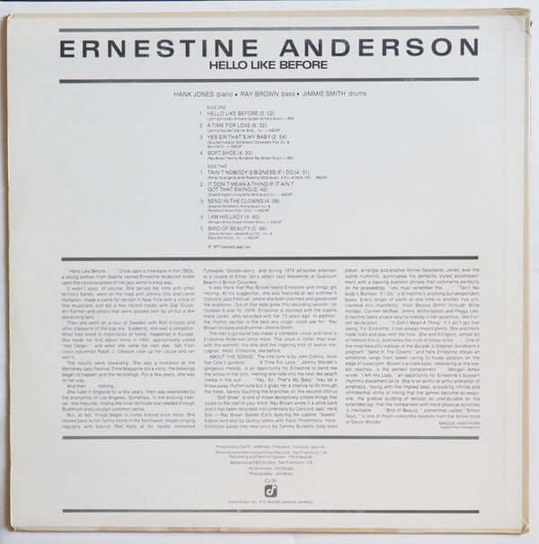 Ernestine Anderson ~ Hello Like Before (Vinyl) - Djungel & Jazz