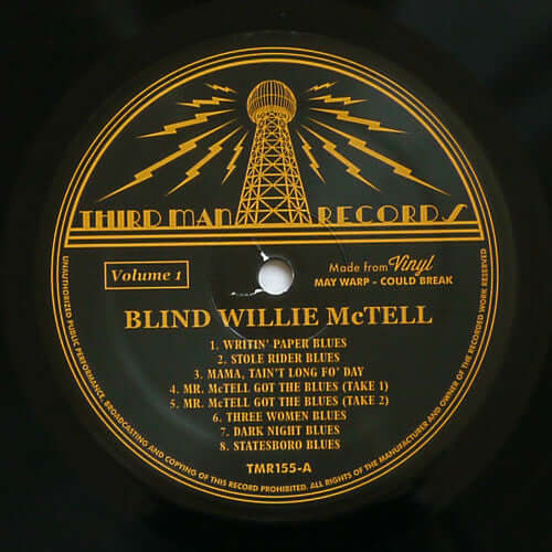 Blind Willie McTell ~ Complete Recorded Works In Chronological Order October 18, 1927 To November 29, 1929 (Volume 1) (Vinyl) - Djungel & Jazz