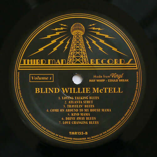 Blind Willie McTell ~ Complete Recorded Works In Chronological Order October 18, 1927 To November 29, 1929 (Volume 1) (Vinyl) - Djungel & Jazz