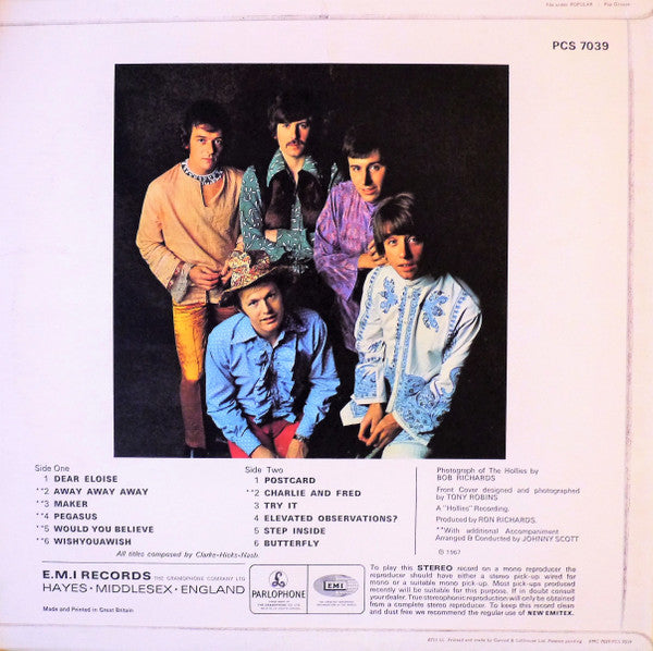 The Hollies : Butterfly (LP, Album)