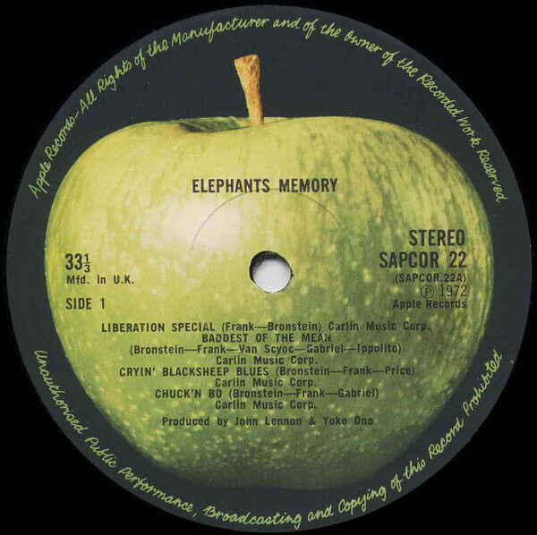 Elephant´s Memory ~ Elephant's Memory (Vinyl) - Djungel & Jazz