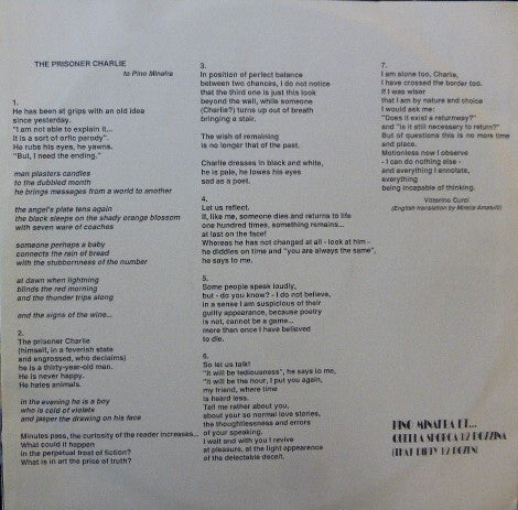 Pino Minafra, Carlo Actis Dato, Antonello Salis, Bruno Tommaso, Lelio Giannetto, Vincenzo Mazzone, Vittorino Curci ~ Pino Minafra Et... Quella Sporca 1/2 Dozzina (Vinyl) - Djungel & Jazz