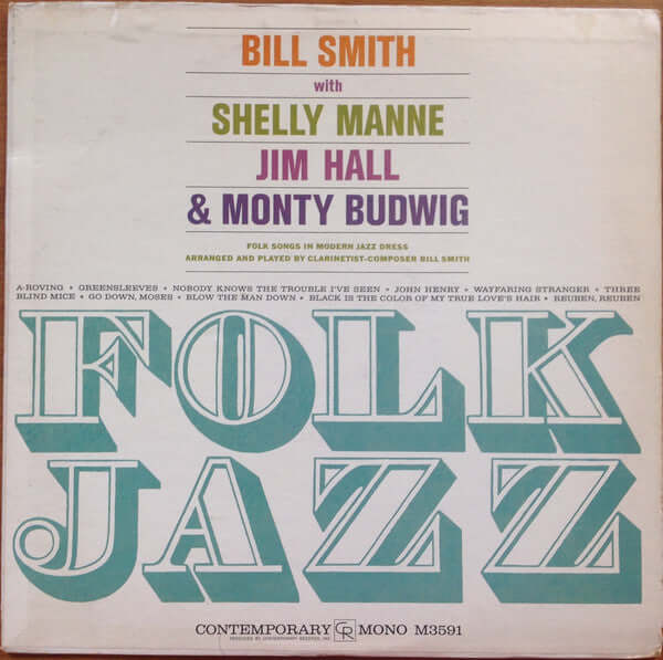 Bill Smith Quartet ~ Folk Jazz (Vinyl) - Djungel & Jazz