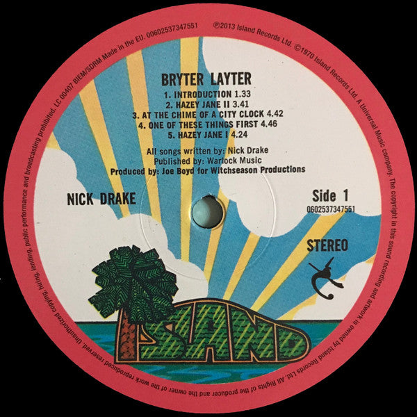 Nick Drake ~ Bryter Layter (Vinyl) - Djungel & Jazz