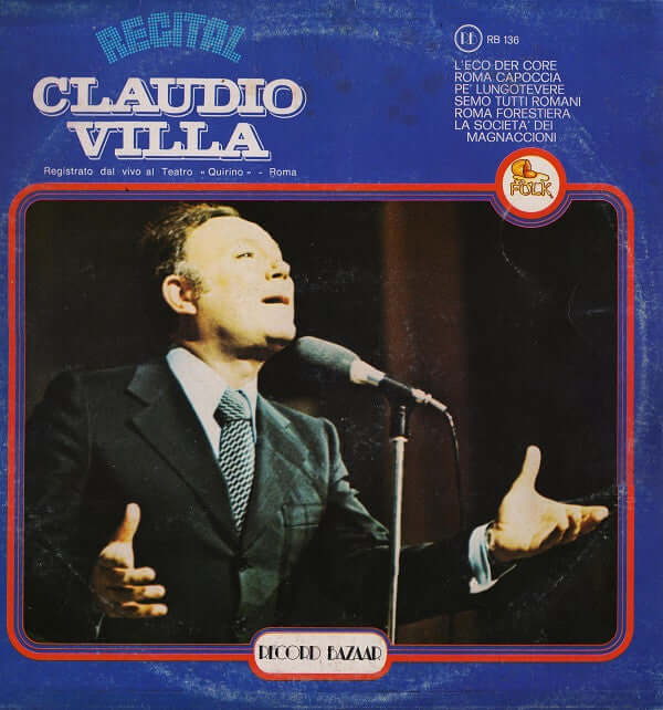 Claudio Villa ~ Recital Claudio Villa (Vinyl) - Djungel & Jazz
