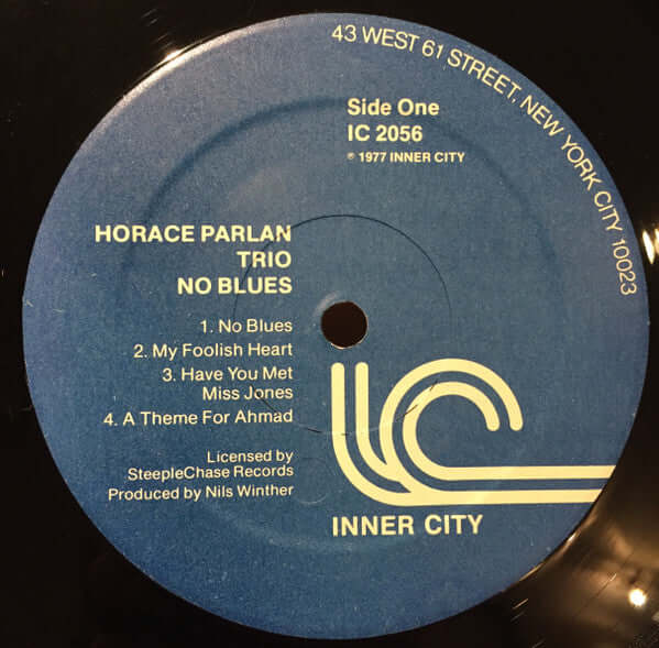 Horace Parlan Trio ~ No Blues (Vinyl) - Djungel & Jazz