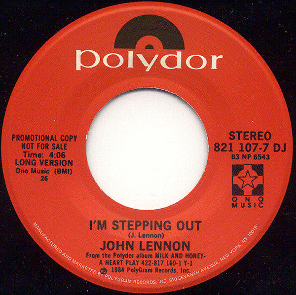 John Lennon ~ I'm Stepping Out (Vinyl) - Djungel & Jazz
