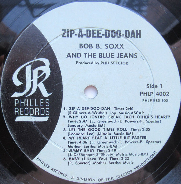 Bob B. Soxx And The Blue Jeans ~ Zip-A-Dee Doo Dah (Vinyl) - Djungel & Jazz
