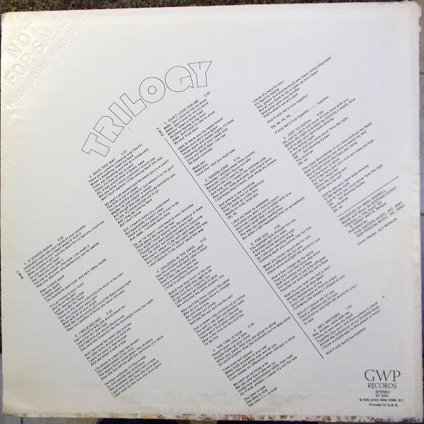 Trilogy  ~ It Starts Again (Vinyl) - Djungel & Jazz