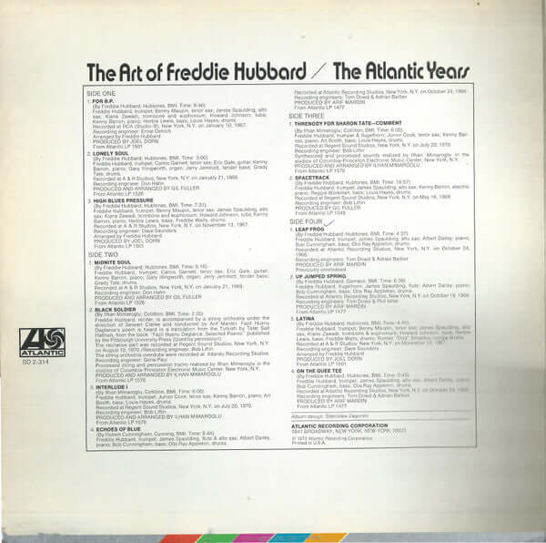 Freddie Hubbard : The Art Of Freddie Hubbard - The Atlantic Years (2xLP, Comp, PR)