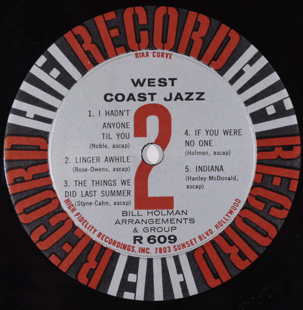 Bill Holman : West Coast Jazz In Hifi (LP, Album, Mono)