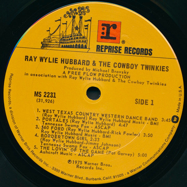 Ray Wylie Hubbard & The Cowboy Twinkies : Ray Wylie Hubbard & The Cowboy Twinkies (LP, Album)
