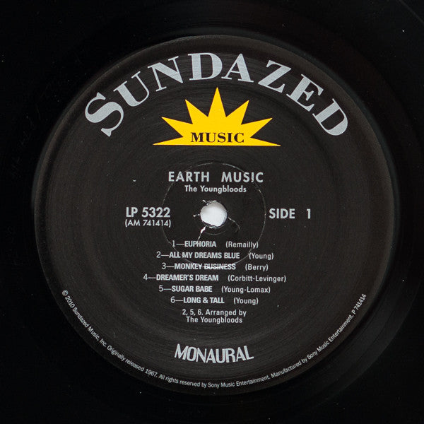 The Youngbloods ~ Earth Music (Vinyl) - Djungel & Jazz