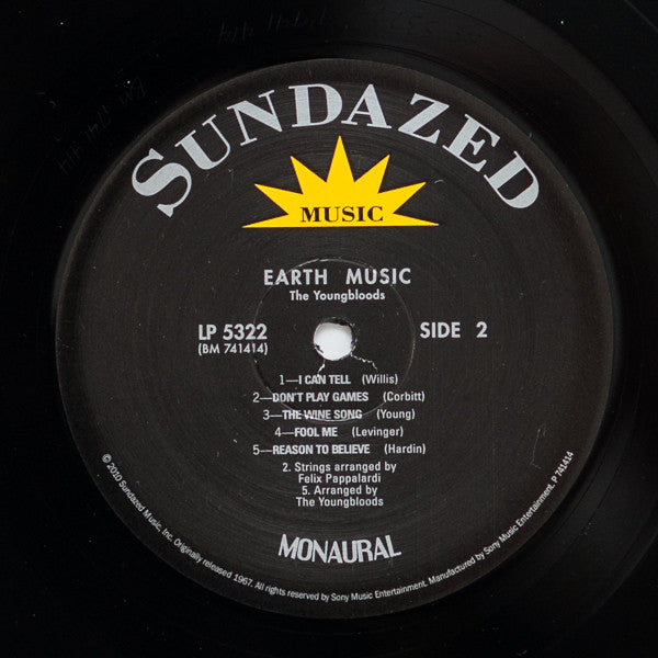 The Youngbloods ~ Earth Music (Vinyl) - Djungel & Jazz