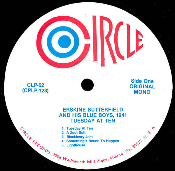 Erskine Butterfield And His Blue Boys : Tuesday At Ten (LP, Mono)
