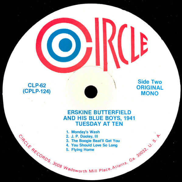 Erskine Butterfield And His Blue Boys : Tuesday At Ten (LP, Mono)
