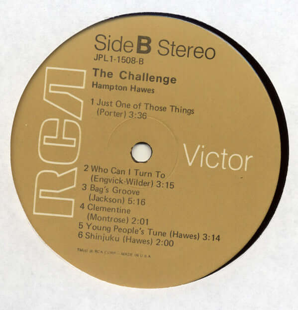 Hampton Hawes : The Challenge (LP, RE)
