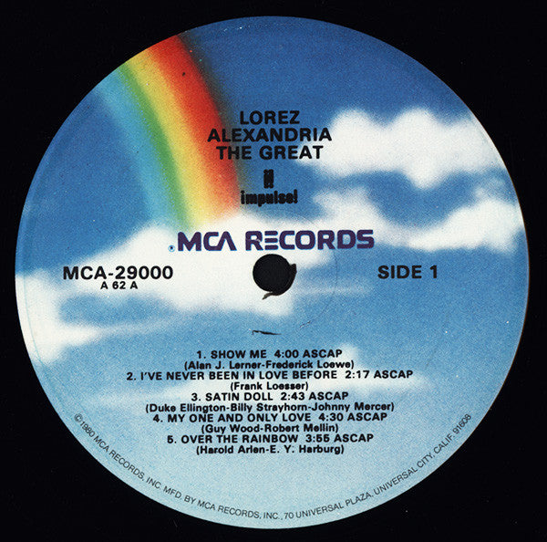 Lorez Alexandria : Alexandria The Great (LP, Album, RE)
