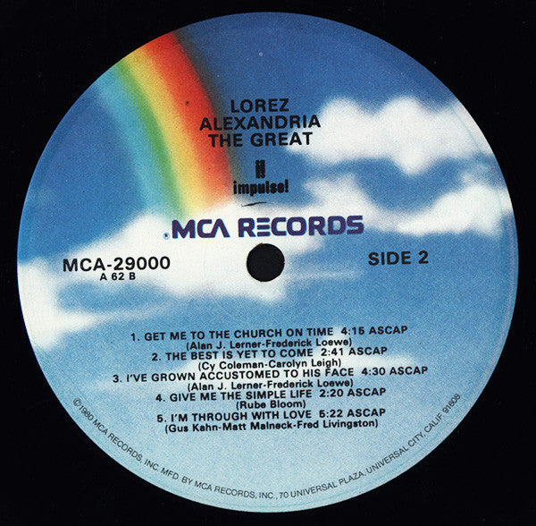 Lorez Alexandria : Alexandria The Great (LP, Album, RE)