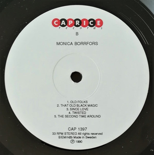 Monica Borrfors : Second Time Around (LP, Album)