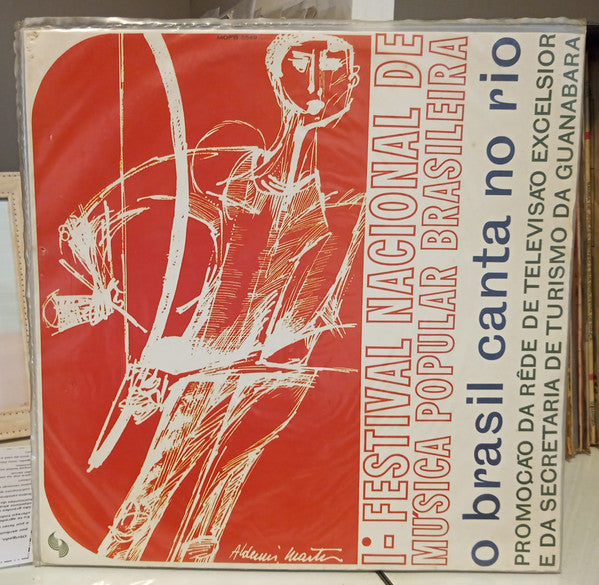 Various : 1º Festival Nacional Música Popular Brasileira – O Brasil Canta No Rio (LP, Comp, Mono, Card, Promo)