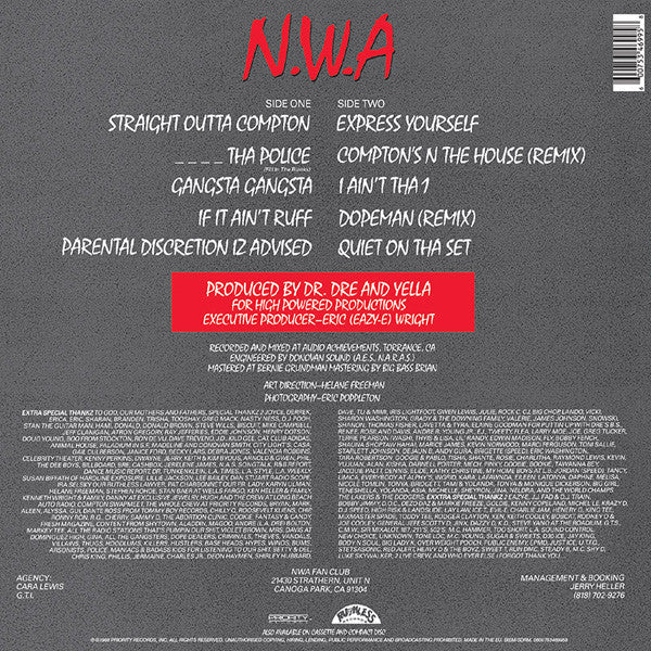 N.W.A ~ Straight Outta Compton (Vinyl) - Djungel & Jazz