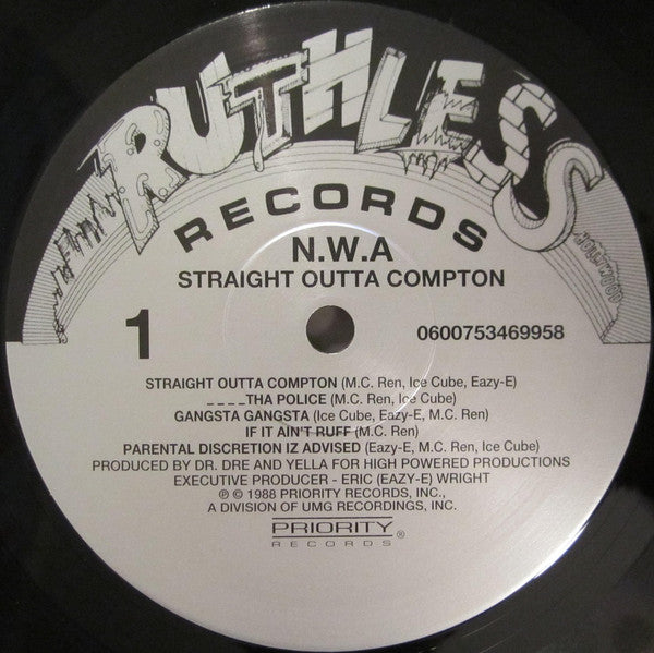 N.W.A ~ Straight Outta Compton (Vinyl) - Djungel & Jazz