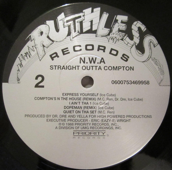 N.W.A ~ Straight Outta Compton (Vinyl) - Djungel & Jazz