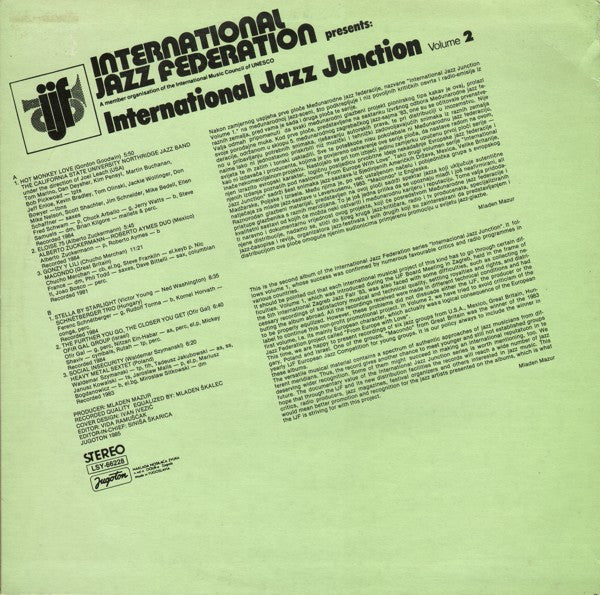 Various ~ International Jazz Federation Presents: International Jazz Junction, Volume 2 (Vinyl) - Djungel & Jazz