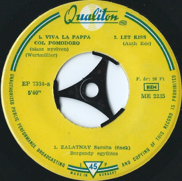 Bergendy Együttes & Zalatnay Sarolta ~ Bergendy Együttes & Zalatnay Sarolta (Vinyl) - Djungel & Jazz