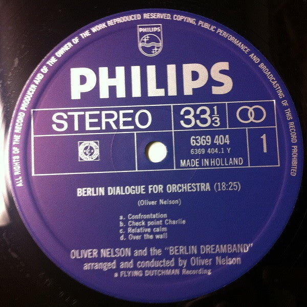 Oliver Nelson And The "Berlin Dreamband" : Berlin Dialogue For Orchestra (LP, Album, Gat)