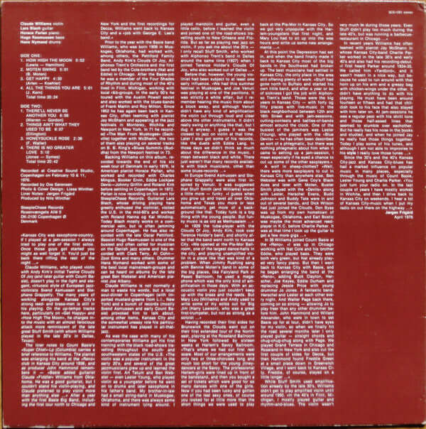 Claude Williams Quintet : Call For The Fiddler (LP, Album)