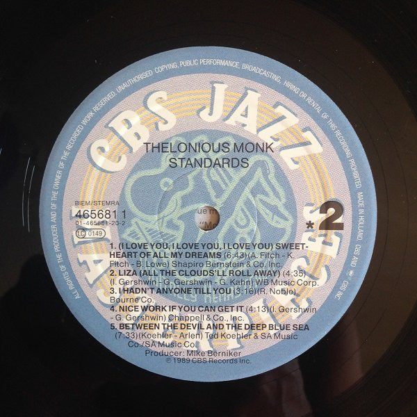 Thelonious Monk : Standards (LP, Comp, RM)