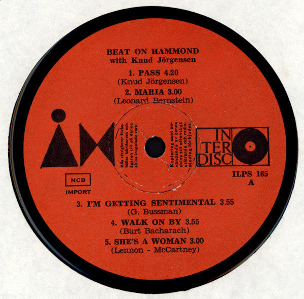 Knud Jörgensen ~ Beat On Hammond (Vinyl) - Djungel & Jazz