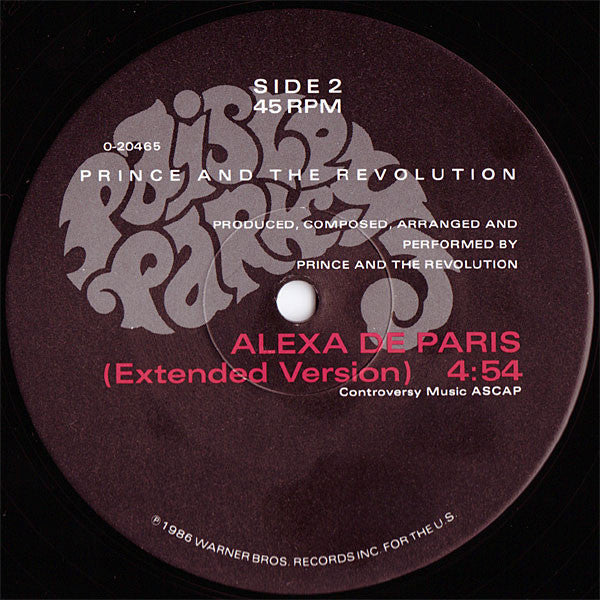 Prince And The Revolution : Mountains (Extended Version) (12", All)
