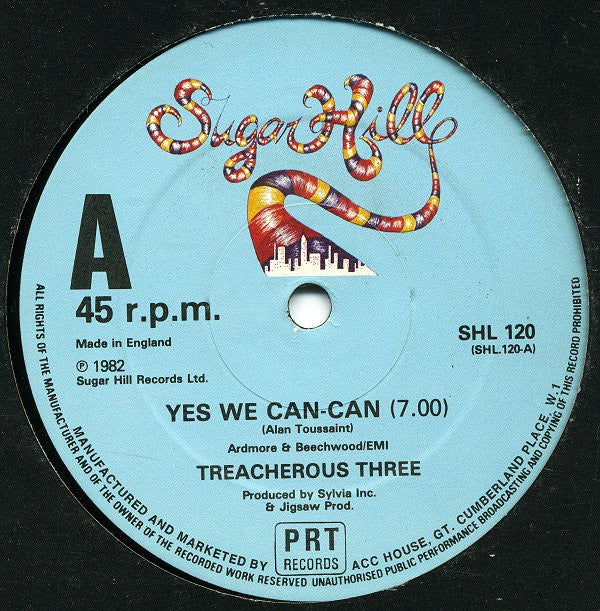 Treacherous Three : Yes We Can Can (12")